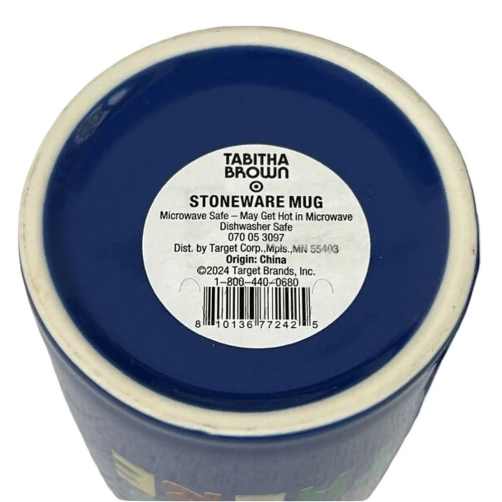 Tabitha Brown Hello There Stoneware Mug Blue